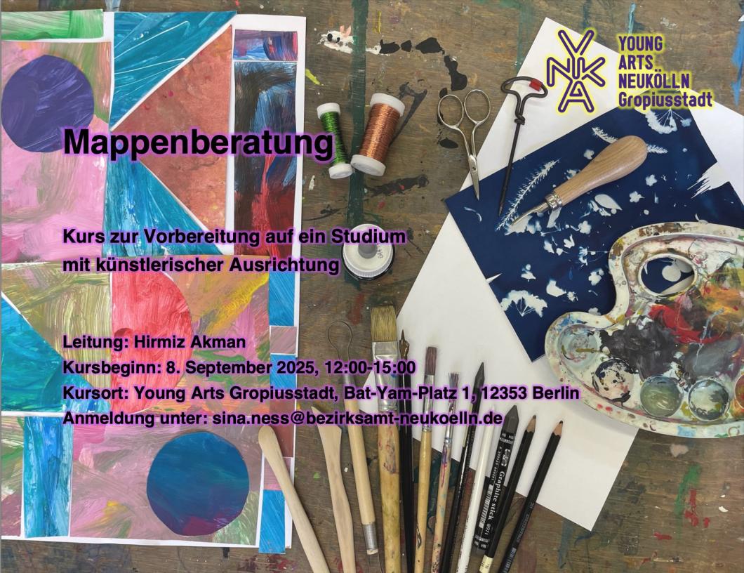 Verschiedene Kunstmaterialien