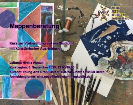 Verschiedene Kunstmaterialien